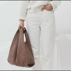 New BAGGU leather Medium Taro Nubuck Bag